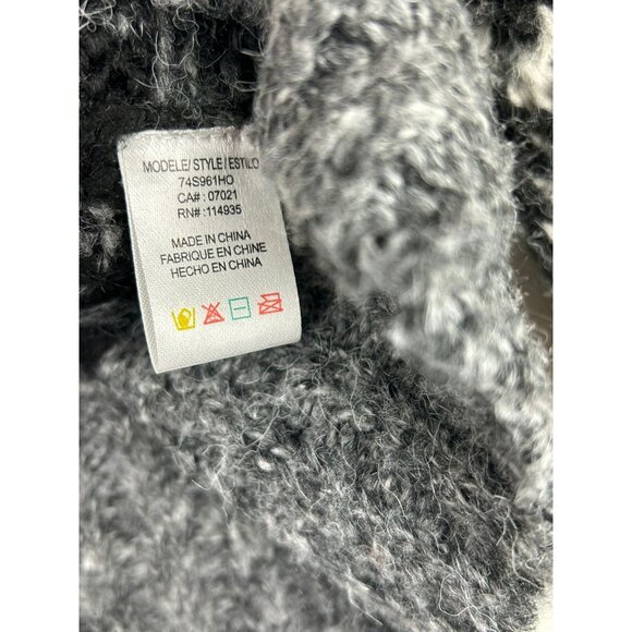 Evereve Womens Size Medium Fair Isle Knit Sweater Blue/Gray Long Sleeve - Picture 11 of 11